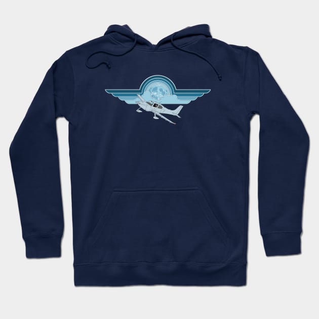 Cirrus SR22 Night Flight Hoodie by Kassi Skye